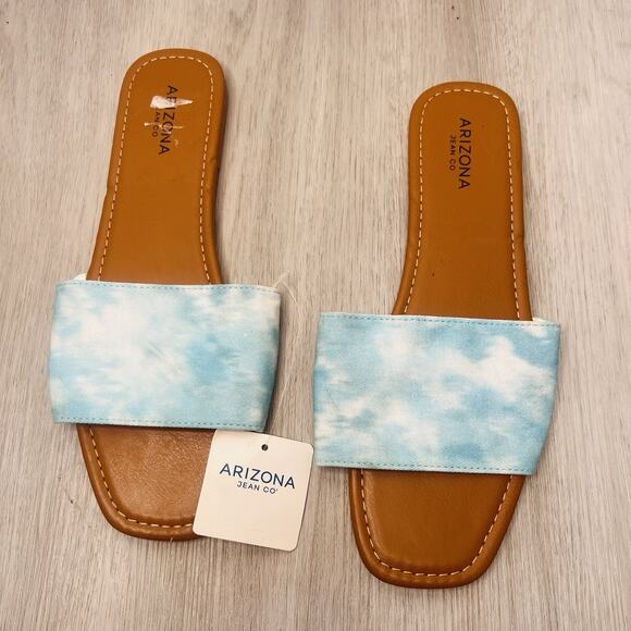 Arizona Blue Sandals Slides Cloud Color Size 10 - Picture 1 of 6